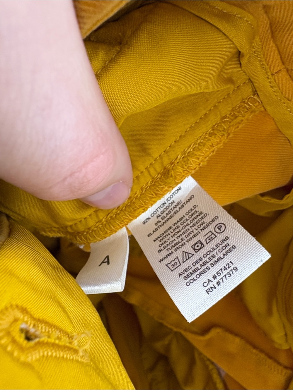 Ann Taylor Pants Womens 6 Wide Leg Mustard Golden Cropped Summer Office Work - Picture 6 of 8
